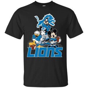 Mickey Mouse Detroit Lions American Football Sports Shirt